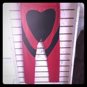 Red and black heart 🖤 yoga pants